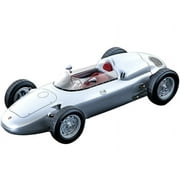 1960 Porsche 718 F2 Press Version Silver "Mythos Series" Limited Edition to 85 pieces Worldwide 1/18 Model Car by Tecnomodel