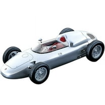 1960 Porsche 718 F2 Press Version Silver "Mythos Series" Limited Edition to 85 pieces Worldwide 1/18 Model Car by Tecnomodel