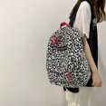 thumbnail image 3 of Preppy Style Canvas Zebra Cow Pattern Print Large Backpack Casual Women Handbags Students Korean Style Fashion Retro Bagpack, 3 of 5