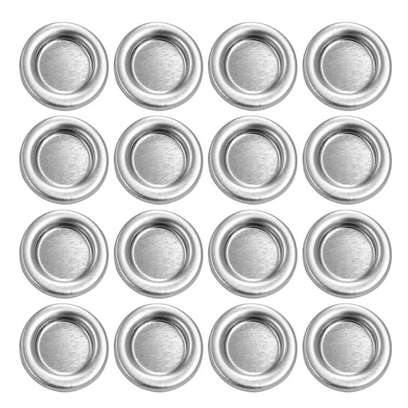 Amosfun 100Pcs Plated Silver Metal Incense Cone Tray Desktop Burner Holder for Home Decor