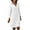 White, variant on ibuvkizy Fall Midi Dresses for Women 2025,Womens Cotton Linen Dresses Casual Color Dress V Neck Long Sleeve Dresses with Button White,L
