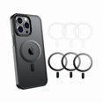 thumbnail image 1 of W829 Universal Metal Rings Compatible with Magnetic Sticker,Magnetic Ring for Phone Cases & Wireless Charging，Anti-Rotation (3 Black & 3 White), 1 of 1