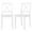White, variant on Costway Dining Chair Set of 2 Kitchen Side Chairs with Rubber Wood Legs & Cross Back White