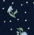 Navy Water (Daisy Dot Print)