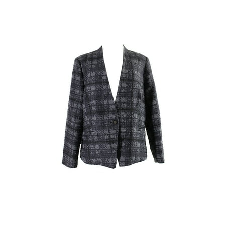 Houndstooth Coat - Rachel Rachel Roy Plus Size Navy Grey Houndstooth Blazer 16W