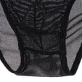 thumbnail image 3 of Mens Bikini Briefs Underpants Mesh See Through Pants Glitter XL, 3 of 8