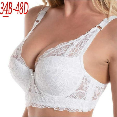 

Queenral Women s Underwear Bralette Underwear Plus Size Plus Size Foreign Trade Lace Sexy Thin Cotton Cup Plump Big Push Up Bra Bralette