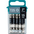 thumbnail image 1 of Broca de alimentación Makita E-01074 Impact XPS™ T25 Torx 2, 15/pack, 1 of 3