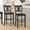 Gray Wash Walnut, variant on Merrick Lane Set of Two Solid Wood Modern Farmhouse Bar Height Dining Stool in Gray Wash Walnut Finish