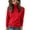15#Red, variant on Women's Turtleneck Sweater Long Sleeve Casual Fall Winter Knit Pullover Sweater Top Beige L