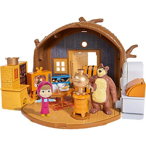 RusToyShop] Maison de poupée Masha et l'ours Figurines de cadeau