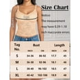 thumbnail image 7 of Aivtalk Lace Camisole Tops for Women V Neck Cami Shirt Tank Ladies Spaghetti Strap Tank Top with Paded Going Out Long Tank L Skin, 7 of 7