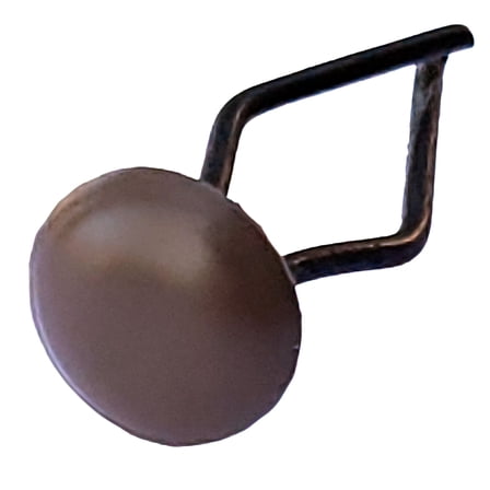 Auveco # 1202 Trim Clips 17/32" Head Diameter - Brown. Qty 100.