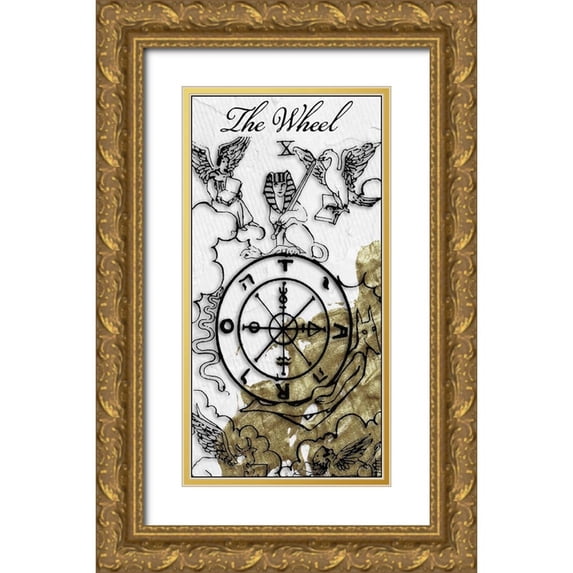 Sophie 6 18x32 Gold Ornate Wood Framed with Double Matting Museum Art Print Titled - Wheel