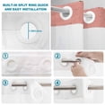 thumbnail image 3 of No Hook Shower Curtain with Built-in Rings - Farmhouse Rustic Wood Texture Washable Waterproof Fabric Bathroom Curtains for Hotel,Rentals, Stall 54 X 78 Inch , Red Brown, 3 of 9