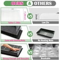 thumbnail image 3 of Cell Thick Durable Flats Vegetable Fruit Seeds Seedling Plastic Plug Farmer Nursery Trays Roots, 3 of 9