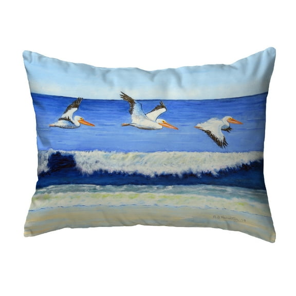 Betsy Drake KS1076 11 x 14 in. Skimming the Surf Non-Corded Indoor & Outdoor Pillow