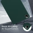 thumbnail image 6 of ELEHOLD Silicone Case For iPad Pro 11 2022/2021/2020/2018 Heavy Duty Shockproof Cover, Slim&Lightweight, Soft Skin-Friendly, Anti-Scratch Protective Tablet Cover, Darkgreen, 6 of 8