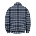 thumbnail image 5 of Nestiefly Flannel Shirt for Men 2026 Fashion Long Sleeve Plaid Quarter Zip Henley Pullover Sweatshirts Casual Fall Clothes Blue S, 5 of 7
