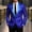 Blue, variant on SCSAlgin Men's Sequin Blazer Sparkly Glitter Jacket Shiny Suit Jacket Stylish Party Wedding Banquet Prom Tuxedo