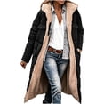 thumbnail image 4 of ITSAME Womens Plus Size Reversible Sherpa Lined Coat Winter Thermal Versatile Casual Outerwear with Pockets Black Size 2XL, 4 of 9
