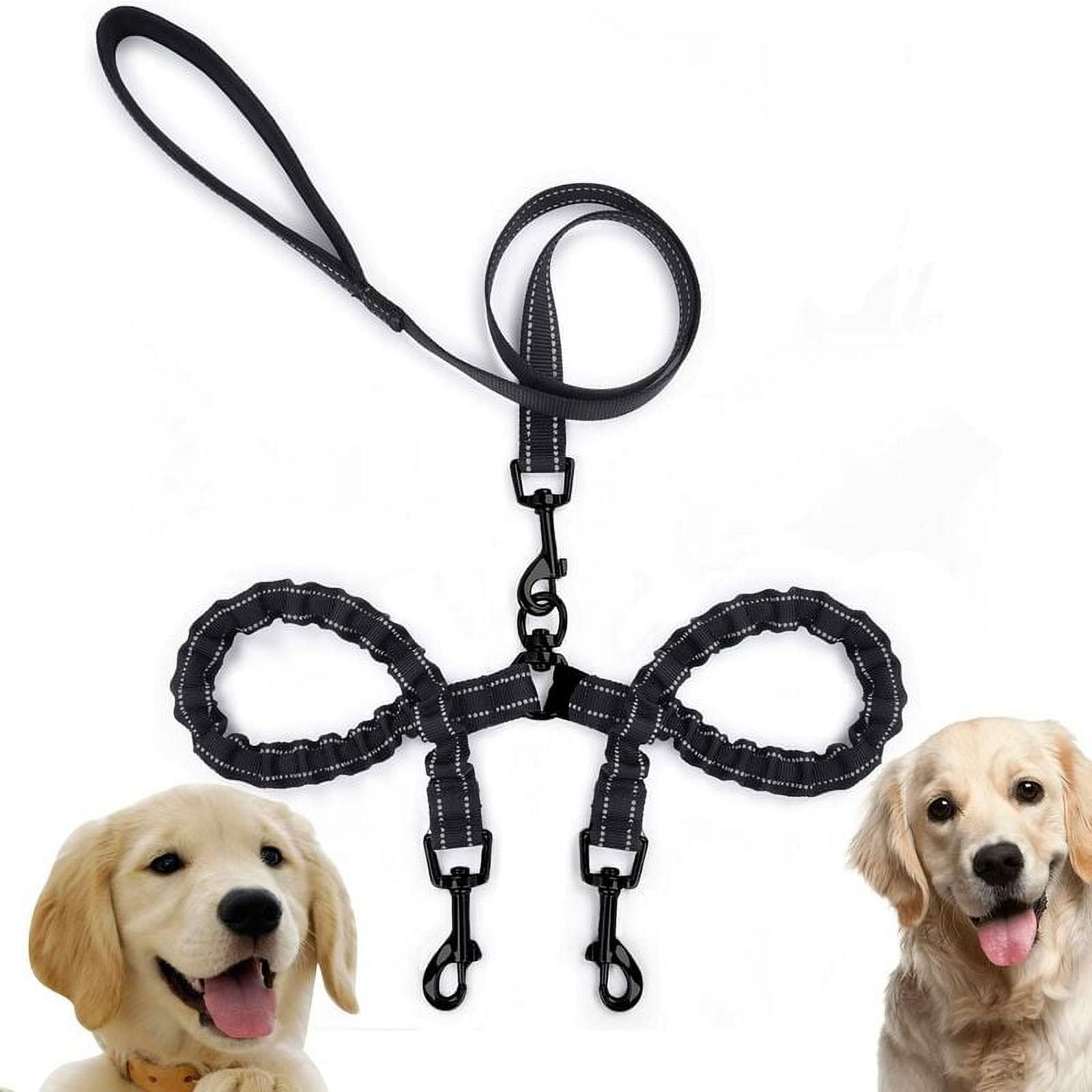 Double Dog Leash for 2 Dogs, Reflective Dog Leash, Training and Exercise, 360º Tangle-Free