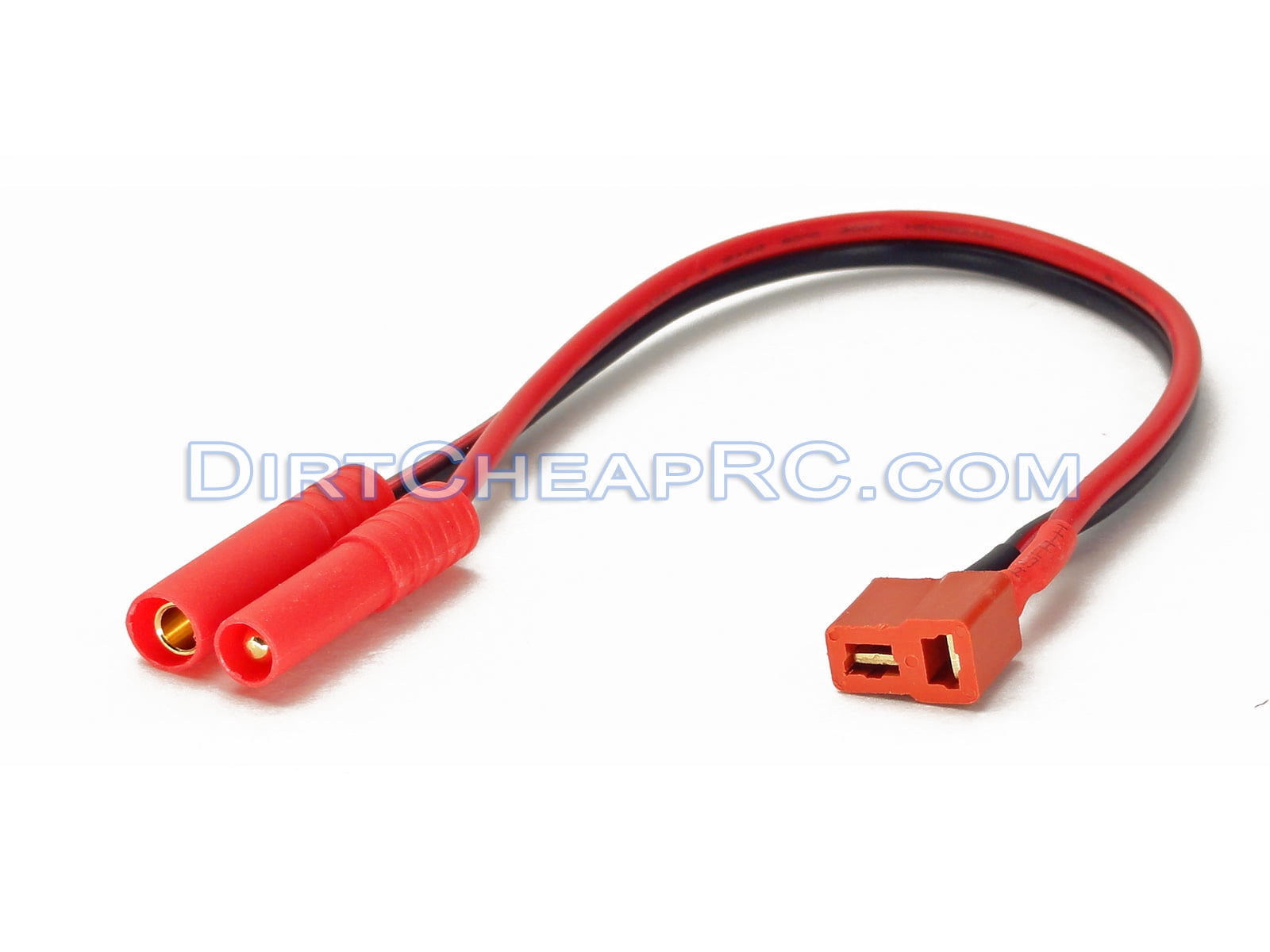 4.0mm Banana to T-Plug Male Connector Wire Cable Adapter for RC Battery Part 