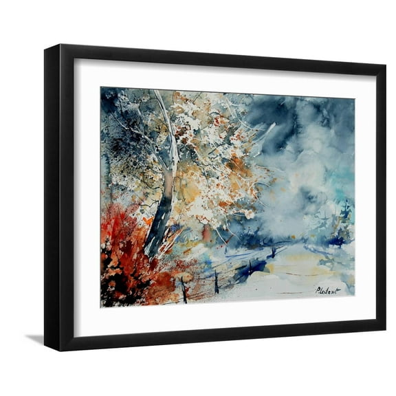 Art.com Watercolor 12414526 Art Print by Pol Ledent, Black Frame Wall Art, 21" x 17"