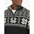 thumbnail image 6 of Chaps Men's & Big Men's Holiday Quarter Zip Sweater, Sizes S-3XL, 6 of 10