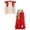 Red, variant on TiaoBug Kids Boys Arabian Prince Adventure Outfit Embellished Long Sleeve Top with Harem Pants Baggy Bottoms Purple 4