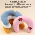 thumbnail image 2 of 1PC Little Pillow For Cats #Ultra# Soft Fluffy Pet Calming Toy Half Donut Cuddler For Relief J3H4, 2 of 7