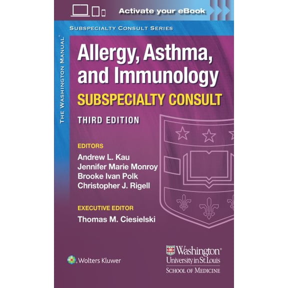Pre-Owned Washington Manual Subspecialty Consult: The Washington Manual Allergy, Asthma, and Immunology Subspecialty Consult (Paperback)