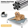 thumbnail image 5 of Elevated Cooling Dog Bed, Raised Outdoor Dog Bed for Medium Dogs, Portable Pet Cots with No-Slip Rubber Feet, Double Layer Polyester Cotton, 5 of 5