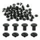 thumbnail image 1 of Uxcell 30 juegos de tornillos Chicago M4 x 6mm, tornillos de cabeza ranurada de metal para cuero, negro, 1 of 6