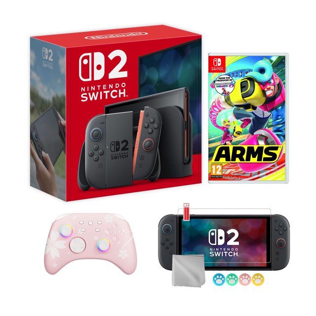 Nintendo Switch 2 Console 256GB 7.9-Inch 1080P HDR Touch Screen, Joy-Con 2 with Mouse Sensor, Dock, with Arms And Mytrix Wireless Switch Pro Controller & Accessories