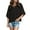 Black, variant on Women's Summer Tops Casual Crew Neck Blouse Batwing Basic Half Sleeve Loose Fit Cute Flowy Shirts