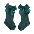 thumbnail image 4 of Newborn Baby Girls Knee High Socks Bow Long Stockings Infants Toddlers Ruffled Socks School Uniform Leggings, 4 of 6