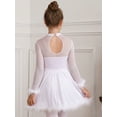 thumbnail image 5 of MSemis Kids Ballet Dance Costume Ice Figure Roller Skating Dress Christmas Santa Xmas Holiday White 6, 5 of 5