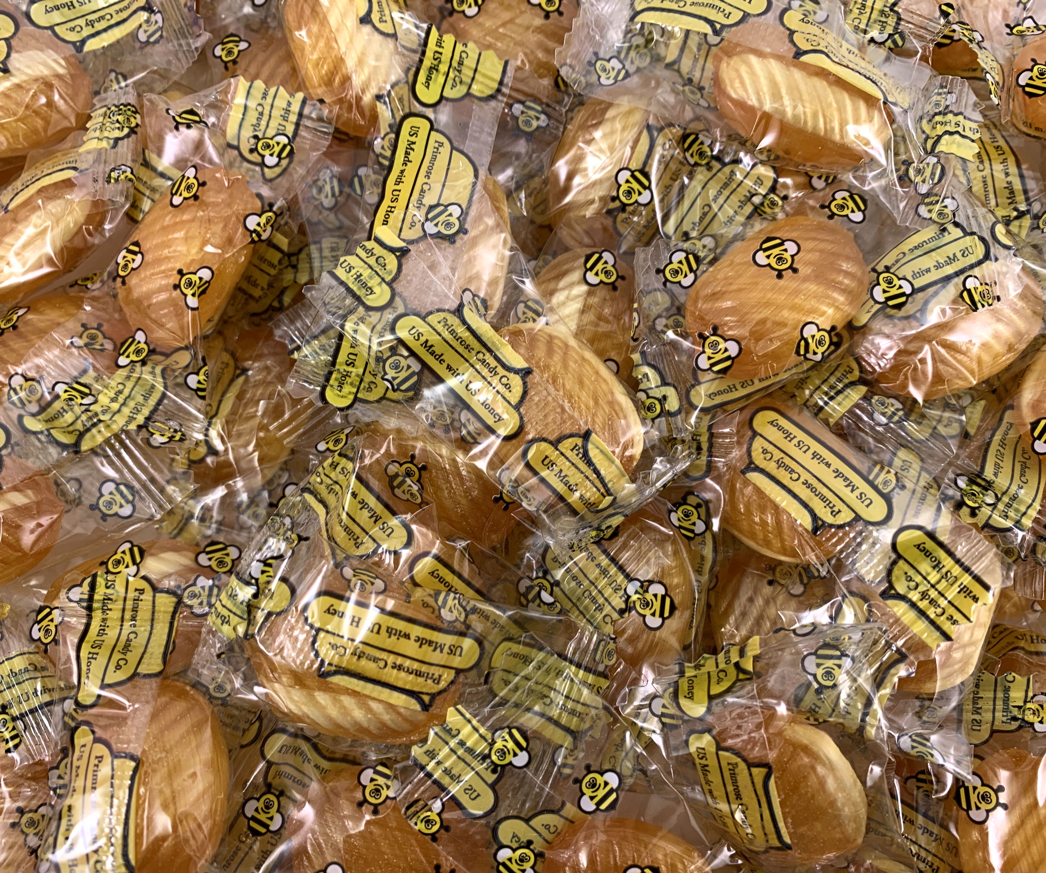 Primrose Double Honey Bee Filled Hard Candy, Individually Wrap Candy