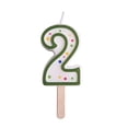 thumbnail image 2 of PME Green Number 2 Candle, Small Size, 2 of 4