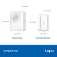 thumbnail image 3 of Tapo Door Sensor Starter KIT, Matter Compatible, 3X Smart Door Window Contact Sensor and 1x Smart Hub with Built-in Chime, Smart Automation, Real-Tim, 3 of 10