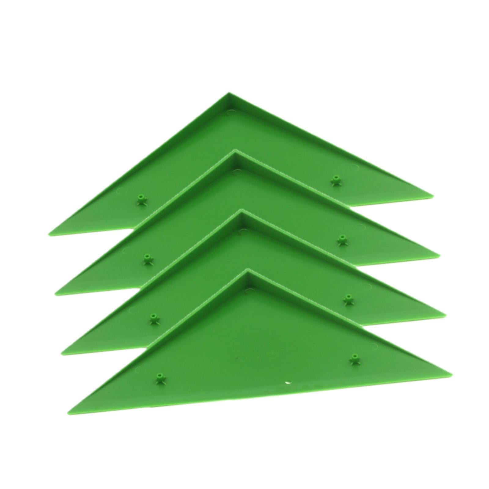 Dualoai 4 Pieces Foosball Table Corner Ramps for Most Tables Sturdy Corner Protector green