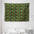 thumbnail image 1 of Tropical Tapestry, Repeating Colorful Summer Themed Pattern with Exotic Plants Leaves and Flowers, Wall Hanging for Bedroom Living Room Dorm Decor, 80"W X 60"L,Multicolor, by Ambesonne, 1 of 2