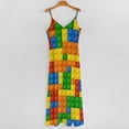 thumbnail image 5 of Brick Art Sleeveless Dress Loose Women's Dress Dresses Luxury Evening Dresses, 5 of 9