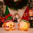 thumbnail image 4 of 2PCS Christmas Gnomes Plush with LED Light, Handmade Lighted Swedish Tomte Santa with Gingerbread Scandinavian Figurine Plush Glowing Up Elf Doll Gnome Ornaments Christmas Decorations Home Decor, 4 of 9