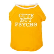 Vibrant Life Polyester Cute Graphic Dog & Cat T-Shirt, Yellow, XXS