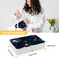 thumbnail image 5 of Constellation Portable PU Leather Jewelry Box with Removable Compartment, Necklace Holder, Storage Box, and Jewelry Organizer, 5 of 6