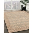 thumbnail image 3 of Ahgly Company Machine Washable Indoor Rectangle Abstract Light Copper Gold Area Rugs, 5' x 7', 3 of 7