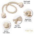 thumbnail image 3 of Minzimin Magnetic Curtain Tiebacks, Curtain Ties, No-Drill Holdbacks, 3 of 9