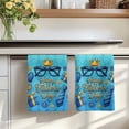 thumbnail image 7 of Father's Day Kitchen Towels Set of 4, Blue Ties Gifts Ombre Geometric Absorbent Dish Towels for Kitchen, Microfiber Hand Towel, Quick Drying Tea Towel for Cleaning Decorative Dishcloths, 7 of 7